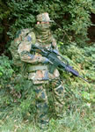 Getarnter Soldat - Bei der Bundeswehr III